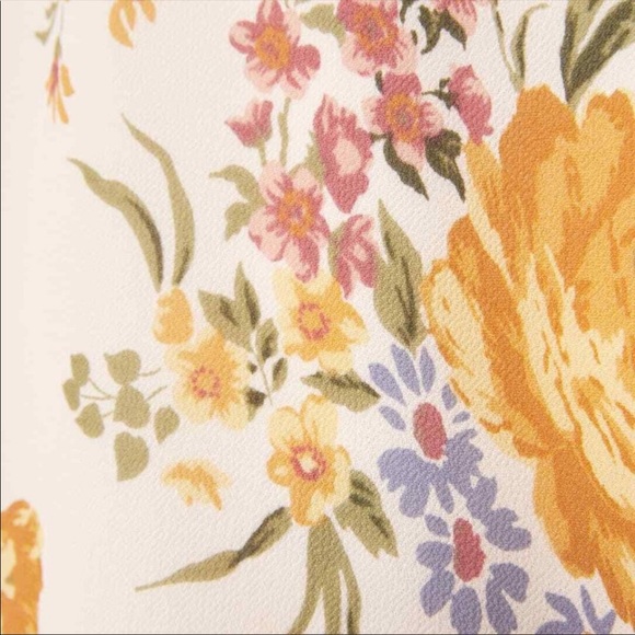 Reformation Fay Jumpsuit (floral ivory) - Picture 3 of 3